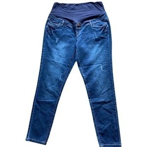 Hybrid & Company Maternity Pull On‎ Skinny Jeans Sz. XL